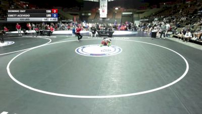 120 lbs Dominic Day, TCWA - Tri-Counties Wrestling Association vs Emett Acevedo, LAWA - Los Angles Wrestling Association