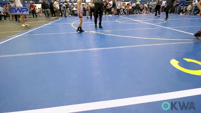 58 lbs Quarterfinal - Eli Potts, Plainview Youth Wrestling Club vs Lexton Manning, Bristow Youth Wrestling