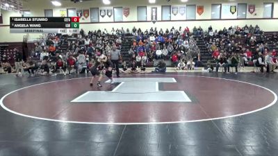 110 lbs Semifinal - Isabella Stumbo, Cedar Falls vs Angela Wang, Iowa City West