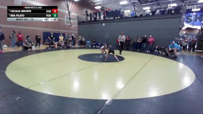73 lbs Cons. Round 3 - Cecilia Brown, Grangeville Youth Wrestling Club vs Mia Plato, Pocatello Grapplers Wrestling Club