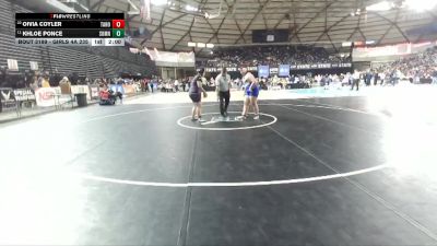 Girls 4A 235 lbs Champ. Round 1 - Khloe Ponce, Sumner (Girls) vs Oivia Coyler, Tahoma (Girls)