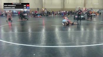 115 lbs 3rd Place - Zoey McDonald, Black Flag Wrestling Academy vs Cameron Lord, Florida Phoenix