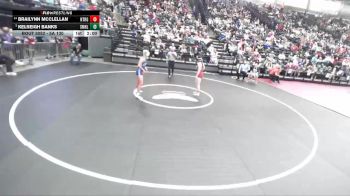 5A 130 lbs Champ. Round 1 - Kelseigh Banks, Salem Hills vs Brailynn McClellan, Northridge