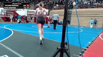 140 lbs Champ. Round 1 - Dylanee Marshall, Terre Haute North vs Alivia Shepperd, Twin Lakes High School