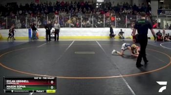 65 lbs Semifinal - Dylan Grinnell, Lakewood WC vs Mason Sopha, Yale Jr Bulldogs