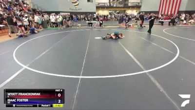 119 lbs Cons. Semi - Wyatt Franckowiak, IL vs Isaac Foster, WI