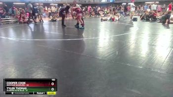 182 lbs 2nd Wrestleback (16 Team) - Cooper Cook, Backyard Brawlers vs Tyler Thomas, Alabama Elite Blue