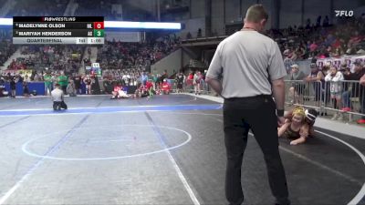 165 lbs Quarterfinal - Mariyah Henderson, Ark City vs Madelynne Olson, Hillsboro