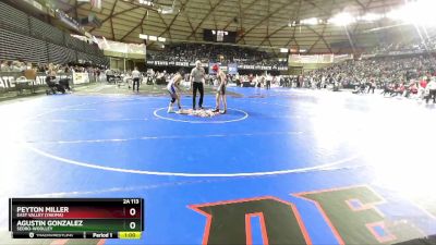 2A 113 lbs 7th Place Match - Agustin Gonzalez, Sedro-Woolley vs Peyton Miller, East Valley (Yakima)