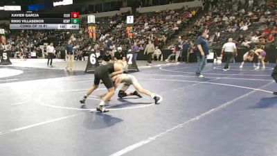 113 lbs Consi Of 16 #1 - Xavier Garcia, Clovis West (CS) vs Rikki Villasenor, Newport Harbor (SS)