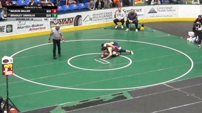 212 lbs Round Of 16 - Mason Miller, Marion Center vs Bradley Dimiglio, Quakertown