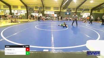 55 lbs Rr Rnd 1 - Jameson Haney, Young Viking Warriors vs Sawyer Simpson, Salina Wrestling Club