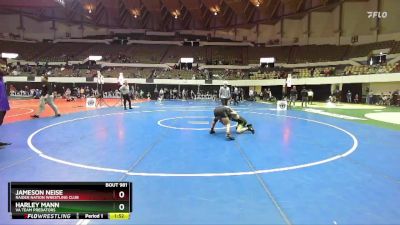 National 6-8 105 Cons. Semi - Jameson Neise, Raider Nation Wrestling Club vs Harley Mann, Va Team Predators