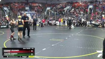 112 lbs Quarterfinal - Dominic Celeskey, Onsted WC vs Hunter Sweesy, Algonac Mat Rats