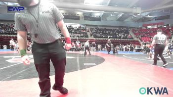 60 lbs Consi Of 8 #1 - Nacona Perry, Mcalester Youth Wrestling vs Lorenzo Hawkins, Tulsa Blue T Panthers