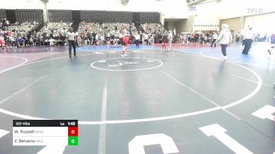 122-H lbs Quarterfinal - William Russell, SET ELITE vs Zachary Belverio, Yale Street