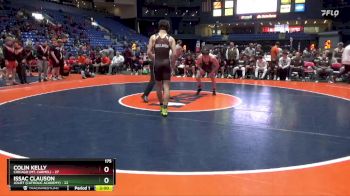 175 lbs Quarterfinals (8 Team) - Issac Clauson, Joliet (Catholic Academy) vs Colin Kelly, Chicago (Mt. Carmel)