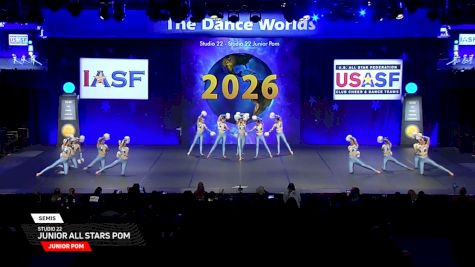 Studio 22 - Junior All Stars Pom [2026 Junior Pom Semis] 2026 The Dance Worlds