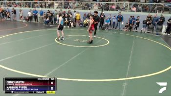 105 lbs Round 1 - Cruz Martin, Interior Grappling Academy vs Kannon Pyfer, Soldotna Whalers Wrestling Club