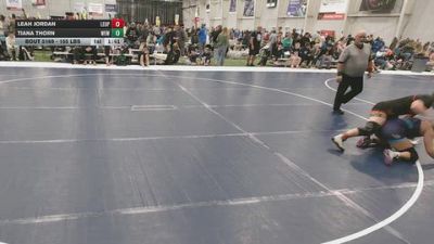 155 lbs Champ. Rd Of 64 - Tiana Thorn, War Eagle Wrestling vs Leah Jordan, Level Up