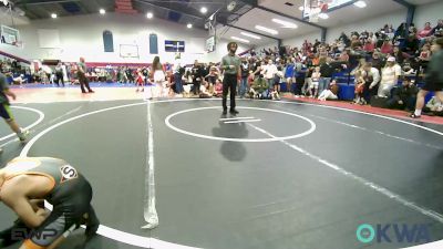 55 lbs Consi Of 4 - Kysen Morgan, Fort Gibson Youth Wrestling vs Finn Morse, Sallisaw Takedown Club