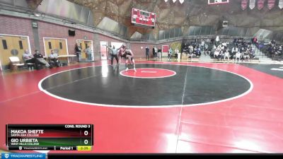 133 lbs Cons. Round 3 - Gio Urbieta, West Hills College vs Makoa Shefte, Santa Ana College