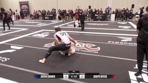 Joseph Myers vs Jayden Groner 2025 ADCC East Coast Trials