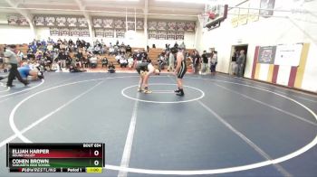 215 lbs Cons. Round 3 - Cohen Brown, Sahuarita High School vs Elijah Harper, Round Valley
