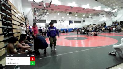 152 lbs Consi Of 8 #2 - Yusufdzhon Balaev, Franklin D Roosevelt-PSAL vs Sellase Sunu, Eagle Academy Bronx-PSAL