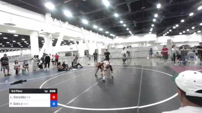 126 lbs 3rd Place - Luis Gonzalez, 209 Wrestling vs Frank Soliz Jr, Aniciete TC