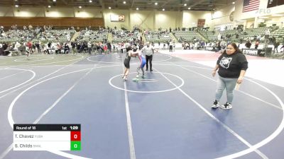 100 lbs Round Of 16 - Troy Chavez, Yuba Sutter Comnat vs Solomon Childs, Small Town WC