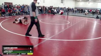 160 lbs Cons. Round 1 - Carter Beranek, Red Rock Central vs Lane Ruch, New Ulm Area