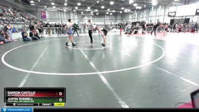 136 lbs Quarterfinal - Justin Donnell, Team Real Life Wrestling vs Samson Castillo, All In Wrestling Academy