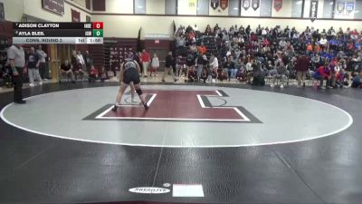 145 lbs Cons. Round 3 - Adison Clayton, Independence vs Ayla Bleil, Iowa City West
