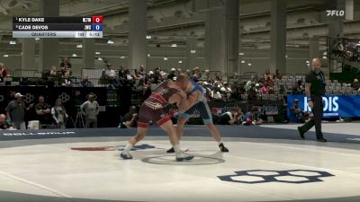 86 kg Quarters - Kyle Dake, NLWC/TMWC vs Cade DeVos, Jackrabbit Wrestling Club