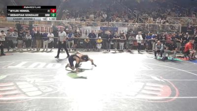 132 3A Champ. Round 1 - Myles Henkel, Ft Pierce Central vs Sebastian Gonzalez, Southwest Miami