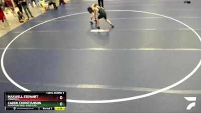 119 lbs Cons. Round 1 - Caden Christianson, Rosemount Irish Wrestling vs Maxwell Stewart, Minnesota