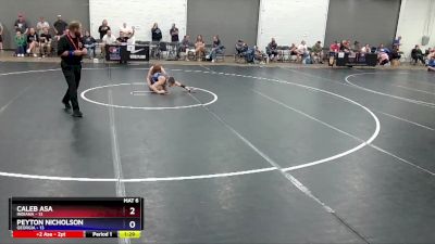 114 lbs Round 3 (8 Team) - Caleb Asa, Indiana vs Peyton Nicholson, Georgia