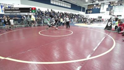 70 lbs Quarterfinal - Connor Stennett, Rough House vs Miron Cheltsov, Savage House