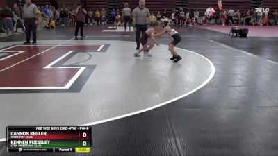 PW-8 lbs Cons. Round 1 - Kennen Fuessley, Lynx Wrestling Club vs Cannon Kegler, Indee Mat Club