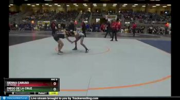 106 lbs Finals (8 Team) - Diego De La Cruz, 5A Eagle Point vs Sienna Caruso, 5A Crater