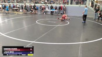 136 lbs Quarterfinal - Logan Beck, Valdez Youth Wrestling Club Inc. vs Dawson Stokes, Anchor Kings Wrestling Club