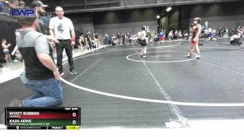 76 lbs Round 2 - Wyatt Robbins, Augusta vs Kash Akins, Team Haysville Wrestling Club