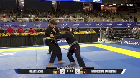 Maddex Esias Springstead vs Josiah Sanchez 2026 Pan Kids Jiu-Jitsu IBJJF Championship