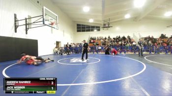 150 lbs Cons. Round 1 - Jack Webber, San Luis Obispo vs Andrew Ramirez, Hueneme