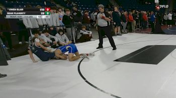 113 lbs Consi Of 16 #1 - Owen Blair, Newtown vs Sean Flaherty, Bow