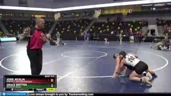 155 lbs Cons. Round 4 - Josie Jecklin, Epworth, Western Dubuque vs Grace Britten, Nodaway Valley