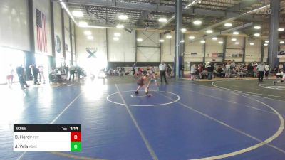 90 lbs Round Of 16 - Braxten Hardy, Top Fuelers WC vs Joel Vela, Askeo