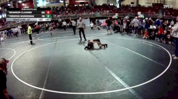 60 lbs Cons. Round 2 - Branson Clausen, Conestoga Wrestling Club vs Trenton Wurdeman, Fremont Wrestling Club