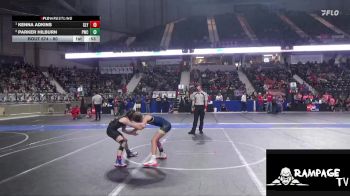 80 lbs Cons. Semi - Kenna Adkins, Slyfox vs Parker Hilburn, Phillipsburg Wrestling Club